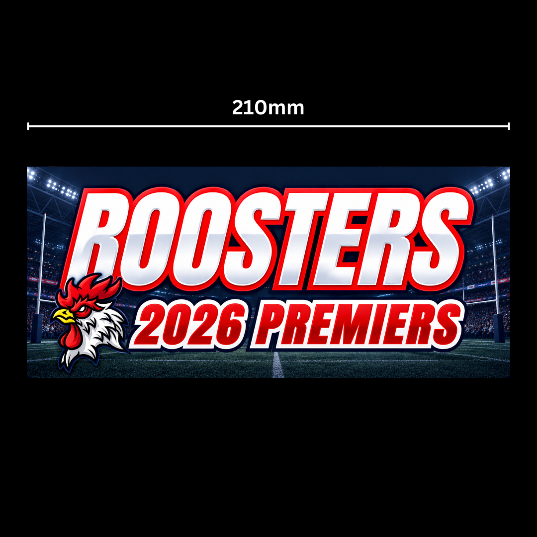2026 Roosters Premiers Bumper Sticker