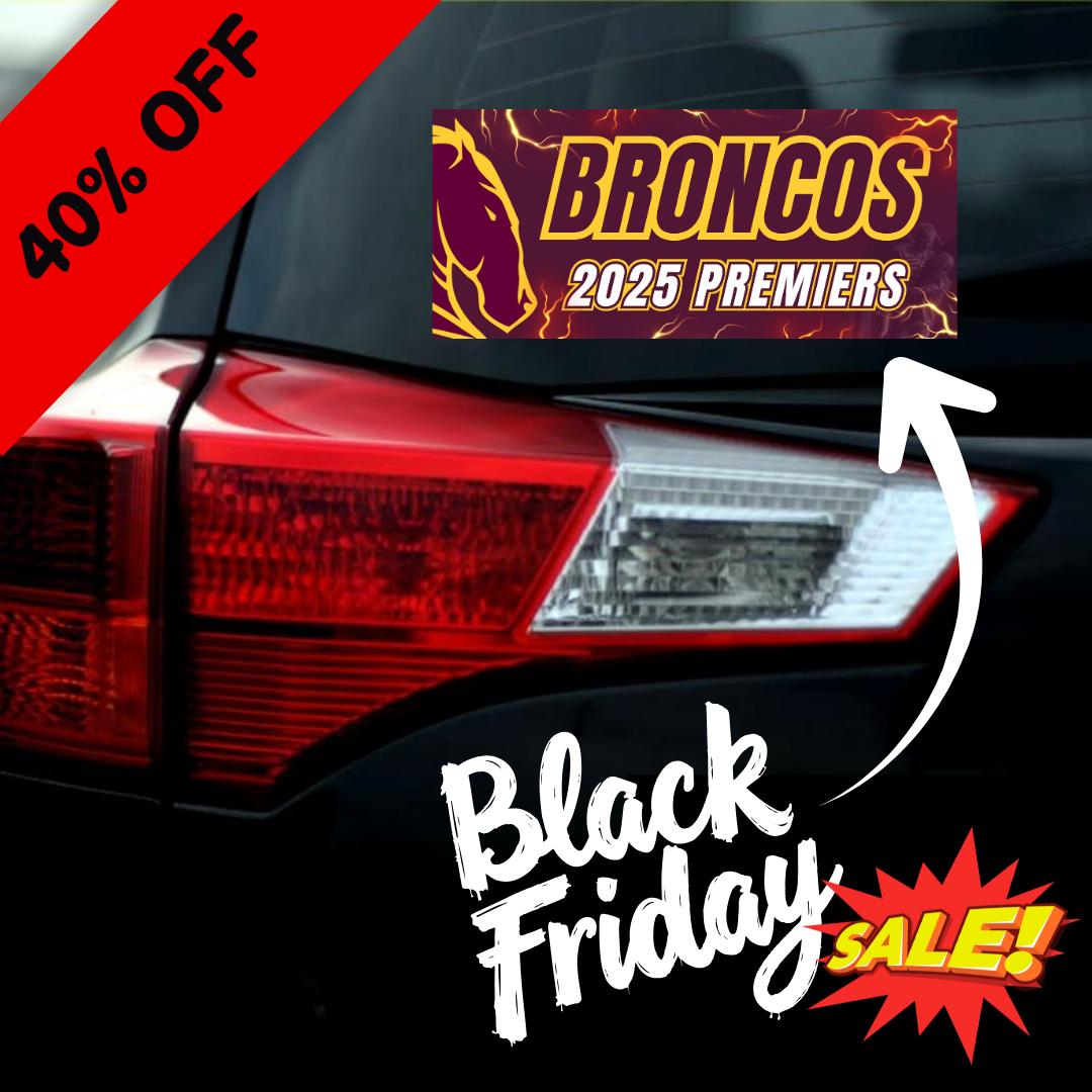 2025 Broncos Premiers Bumper Sticker