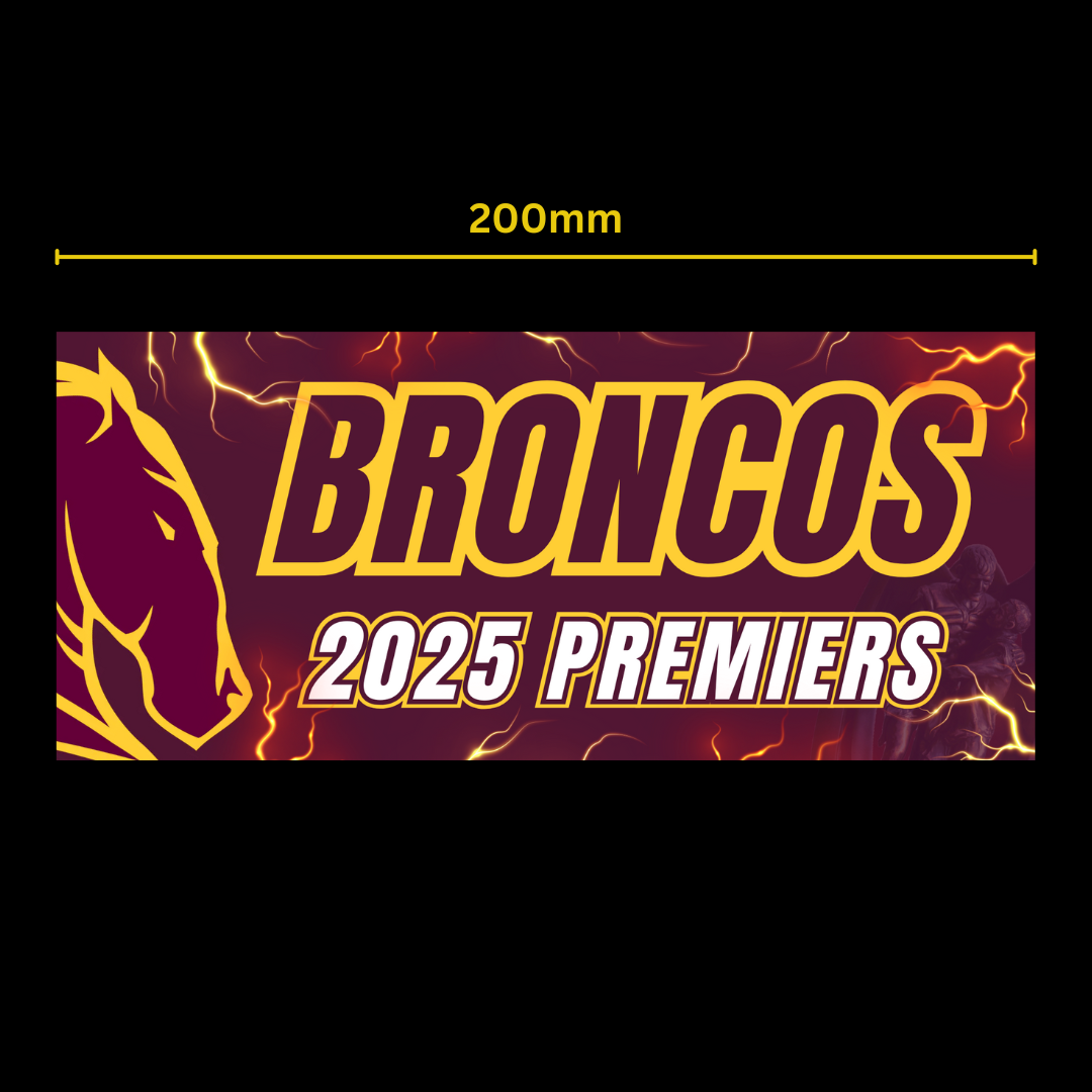 2025 Broncos Premiers Bumper Sticker
