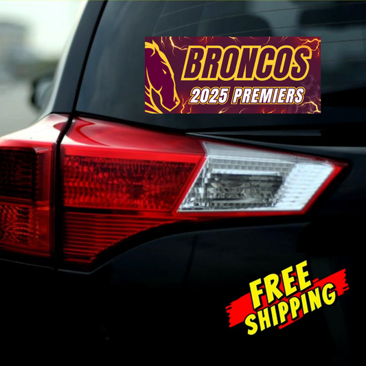 2025 Broncos Premiers Bumper Sticker