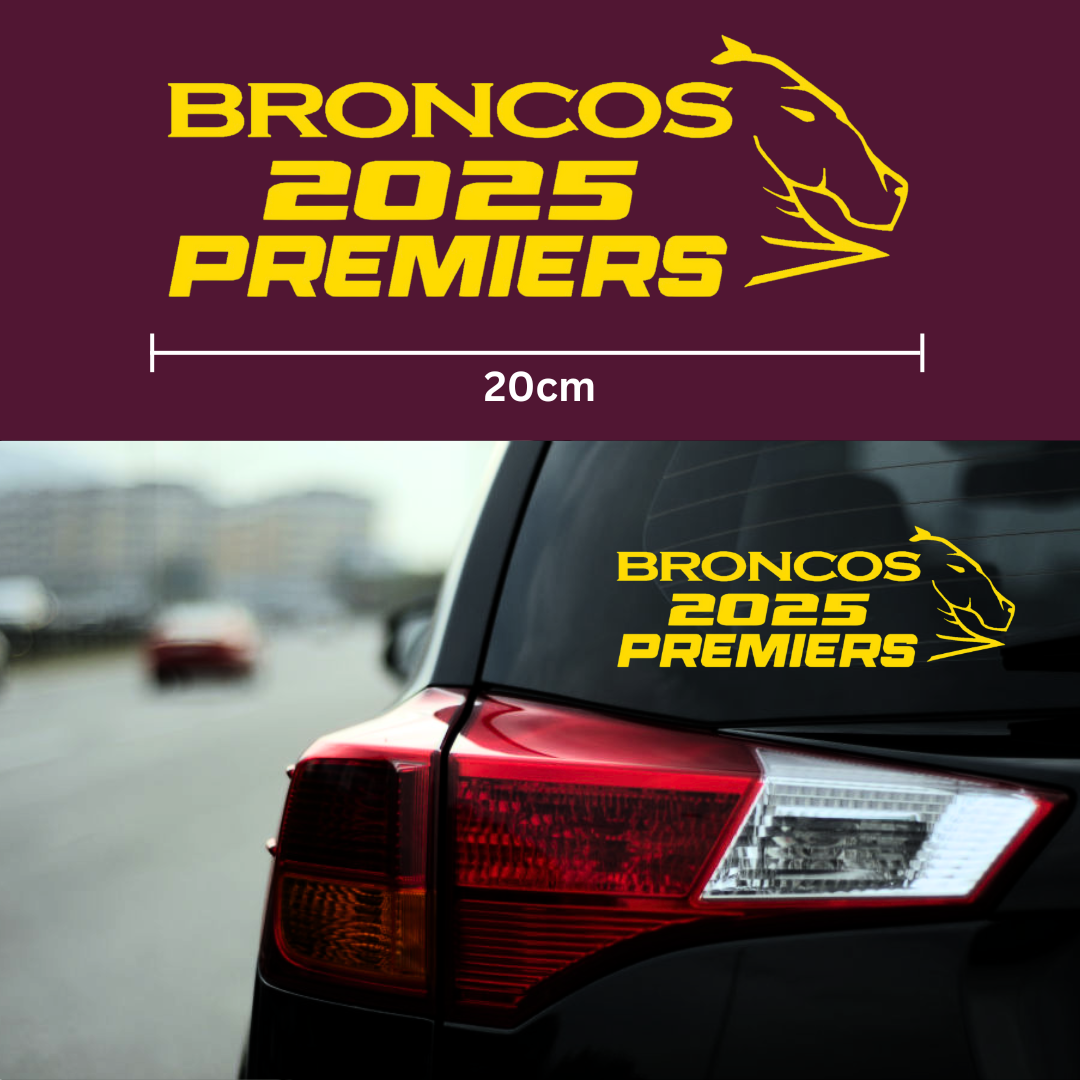 2025 Broncos Premiers Sticker