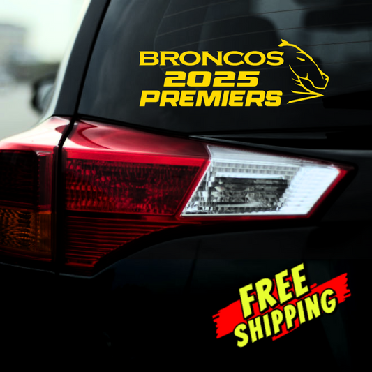 2025 Broncos Premiers Sticker