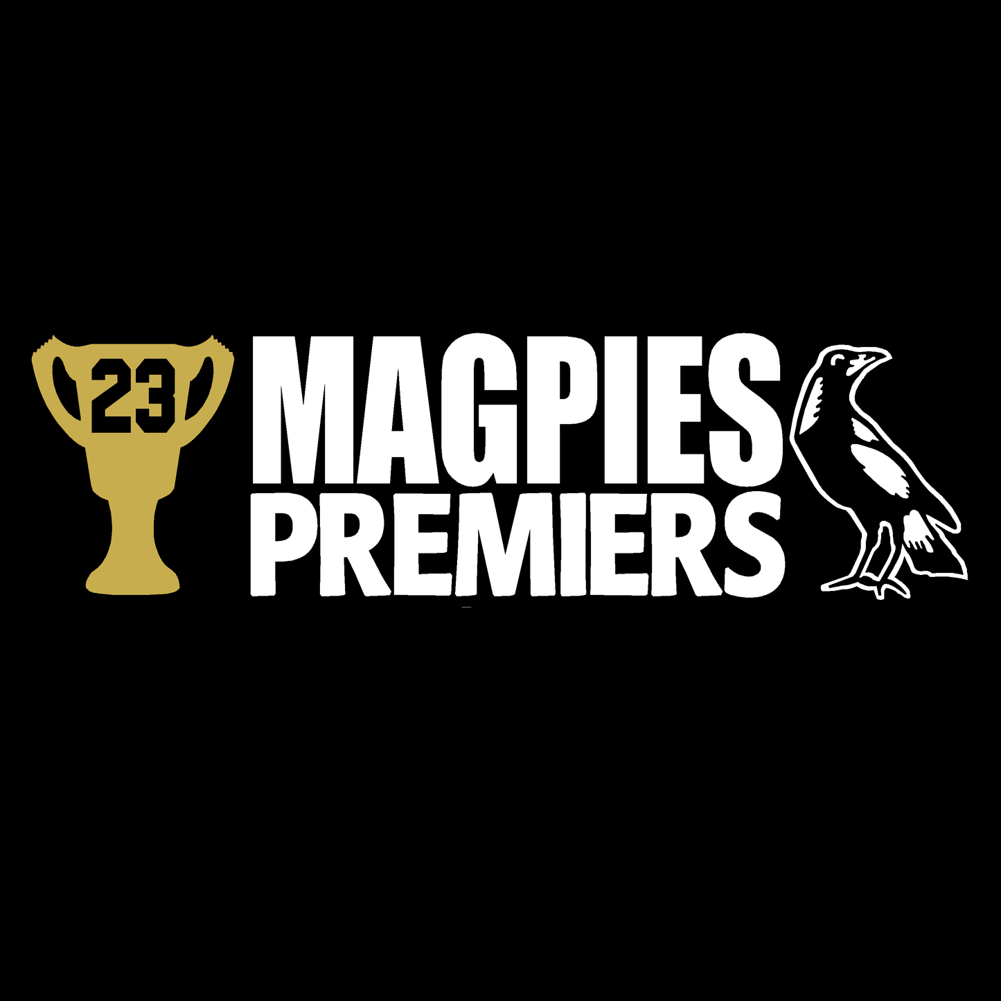 2023 Magpies Premiers Sticker