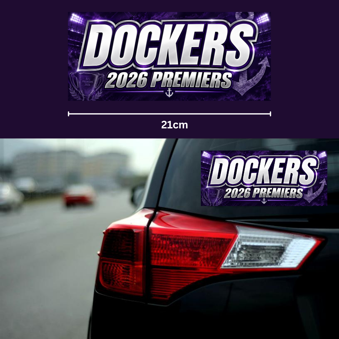 2026 Dockers Premiers Bumper Sticker