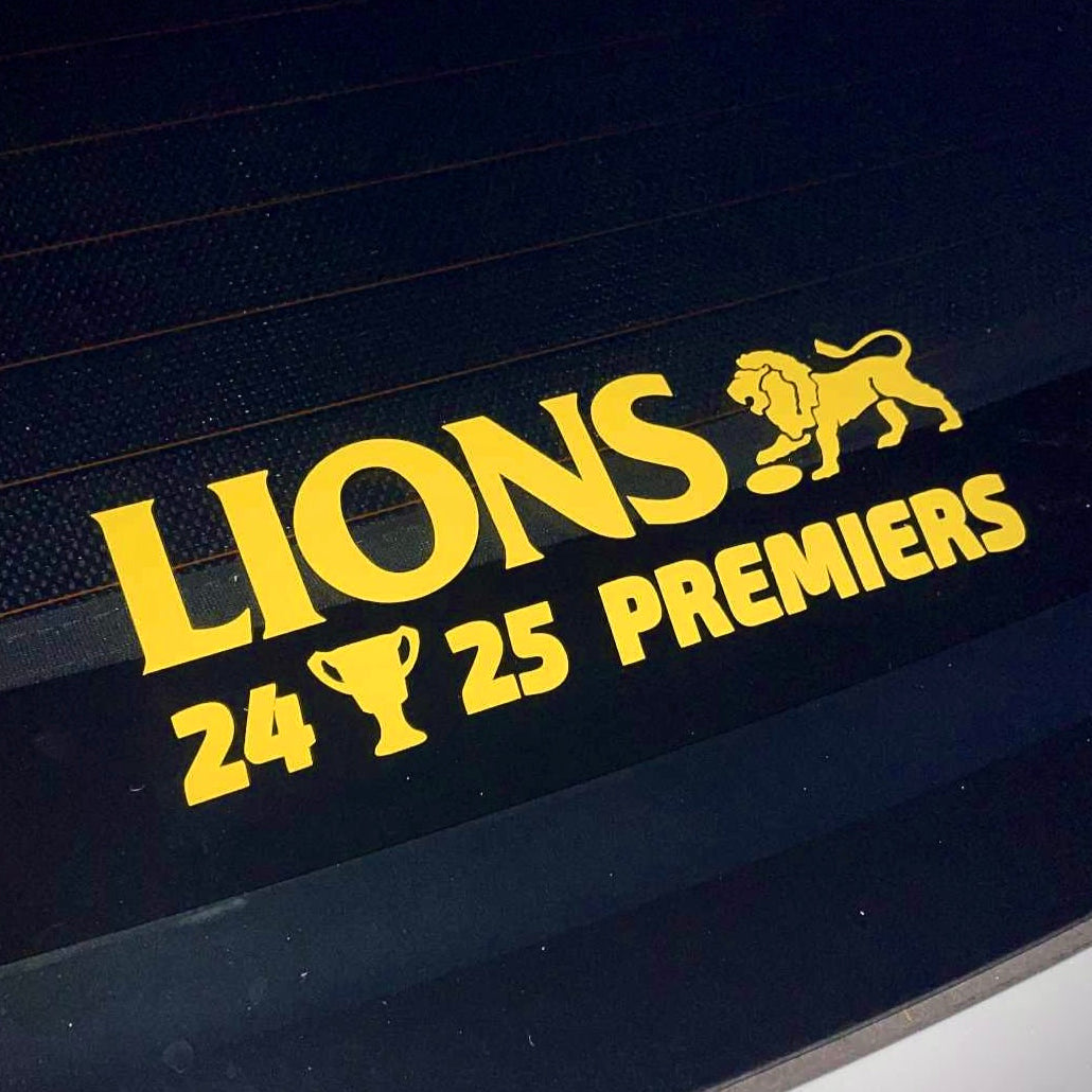 2025 Lions Premiers Sticker