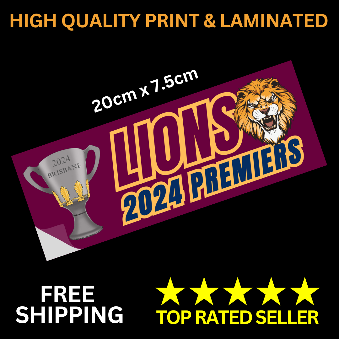 2024 Lions Premiers Sticker