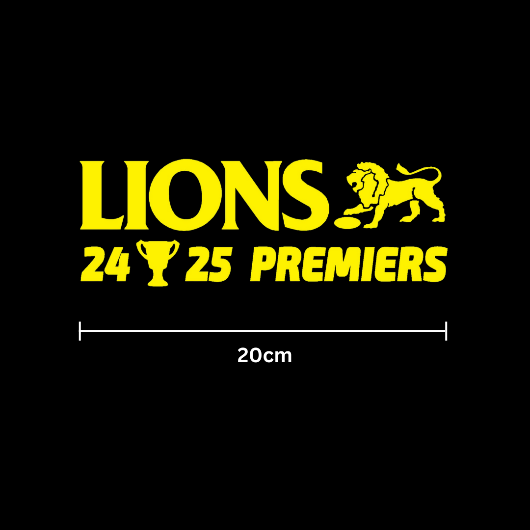 2025 Lions Premiers Sticker