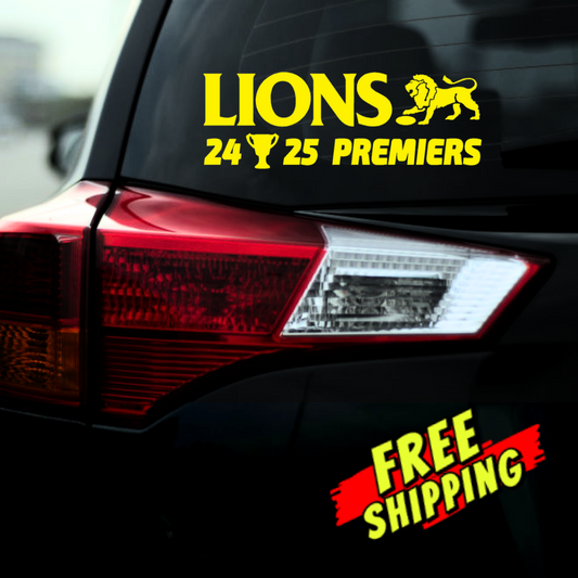2025 Lions Premiers Sticker