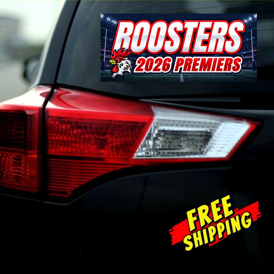 2026 Roosters Premiers Bumper Sticker