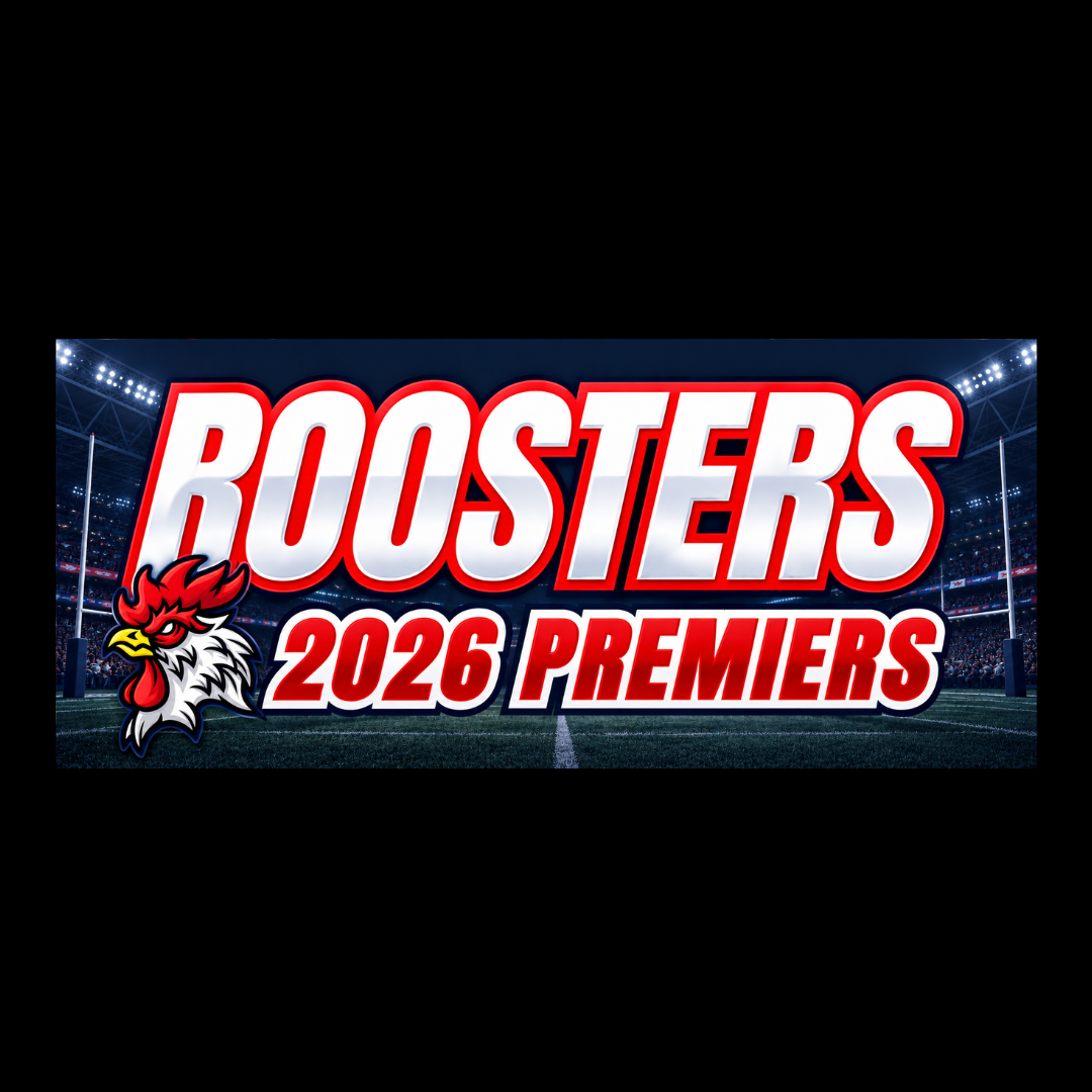 2026 Roosters Premiers Bumper Sticker