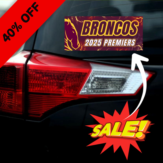 2025 Broncos Premiers Bumper Sticker